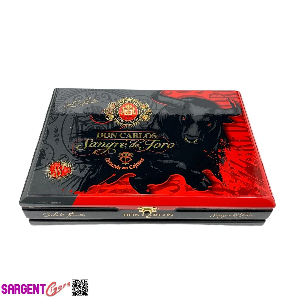 Arturo Fuente Don Carlos Sangre de Toro Undefeated Empty Wooden Cigar Box